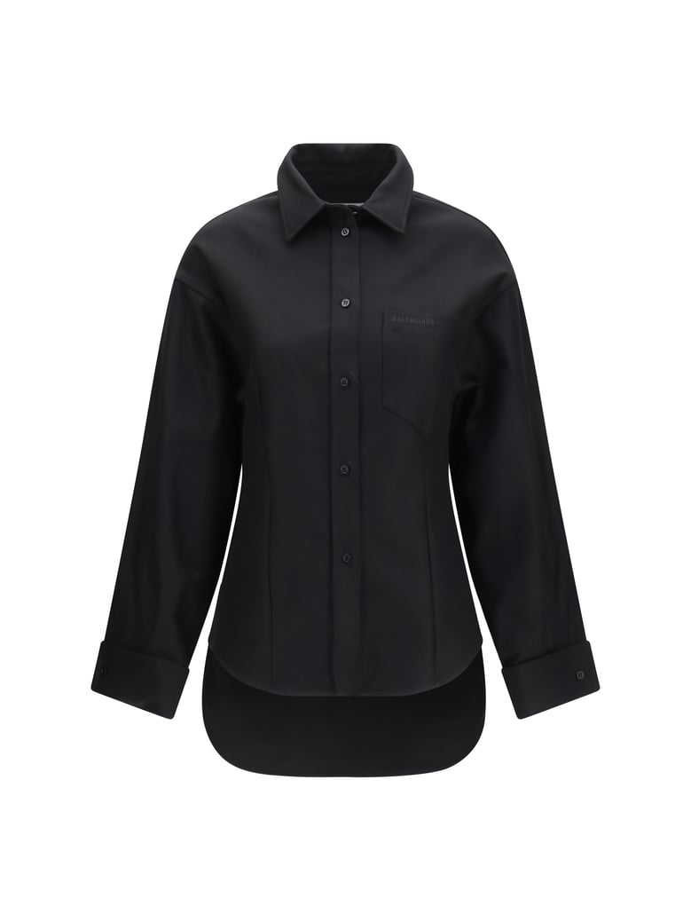 long-sleeved shirt classic black by Selfnex