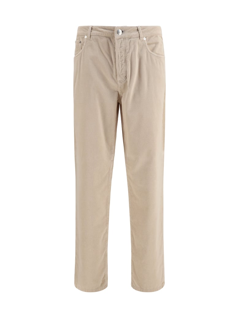 corduroy pants sand/pearl by Selfnex