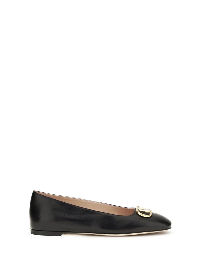 ballerina flats vlogo signature black nappa by Selfnex