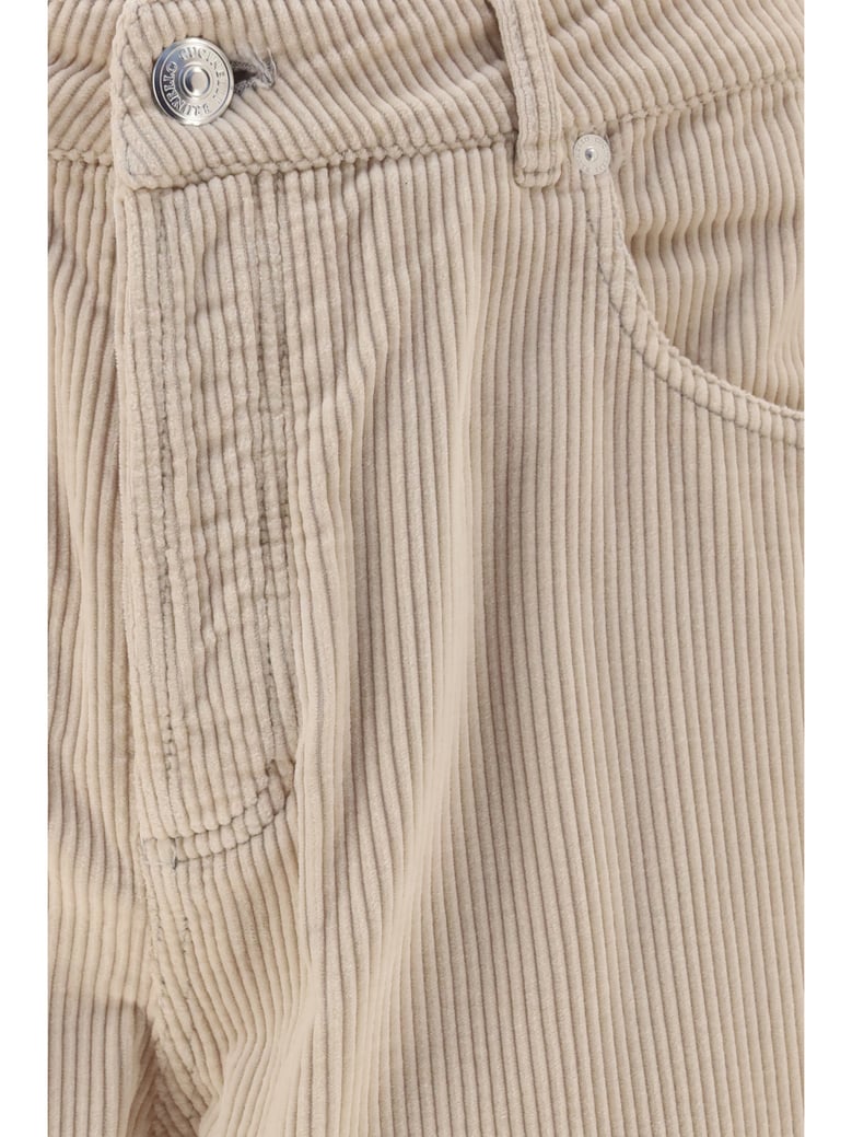 corduroy pants sand/pearl by Selfnex