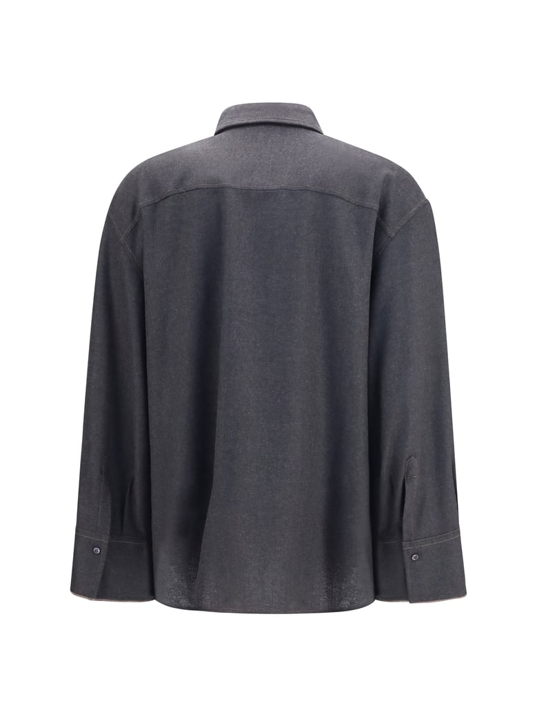 shirt virgin wool anthracite by Selfnex