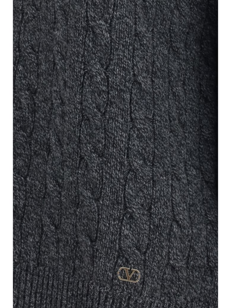 sweater virgin wool anthracite melange by Selfnex