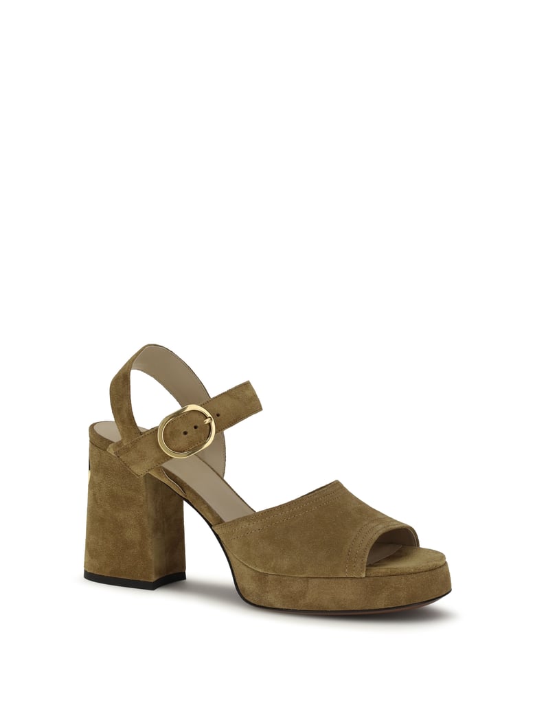 platform sandals fawcette havana beige by Selfnex