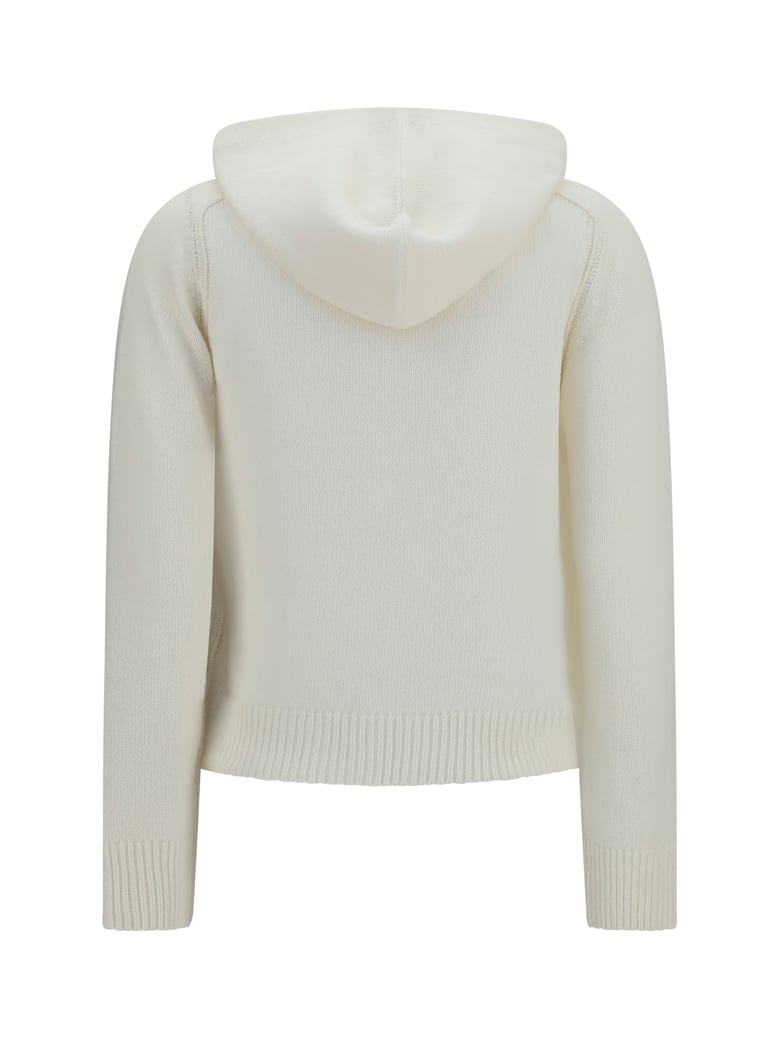 cardigan hooded wool ecru by Selfnex