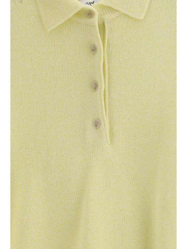 polo-neck sweater yellow by Selfnex