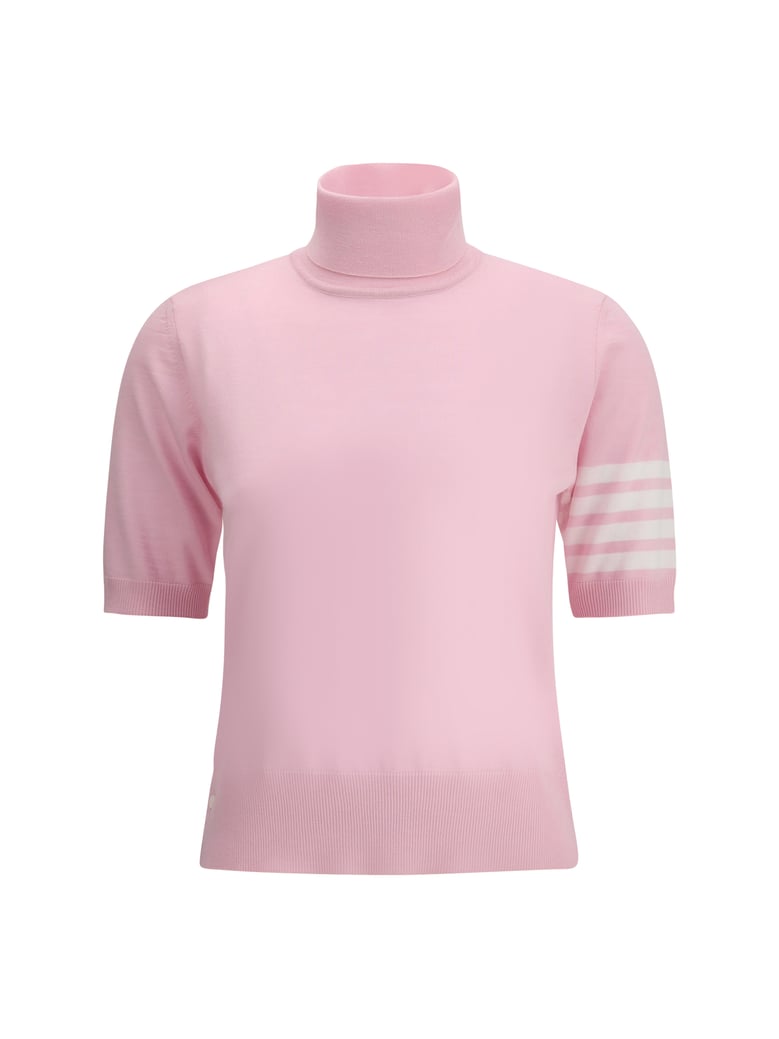 turtleneck sweater light pink by Selfnex