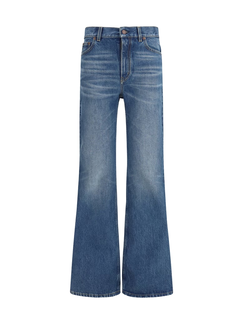 flared jeans faded indigo by Selfnex