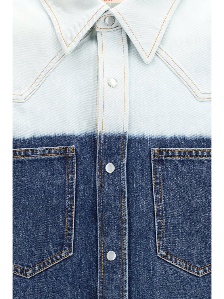 shirt dip-dye denim ultramarine by Selfnex