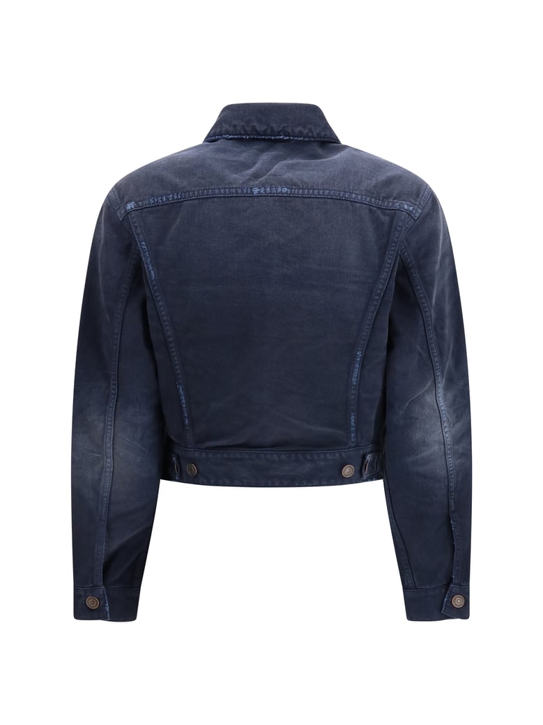 trucker jacket navy/dirty dark blue by Selfnex