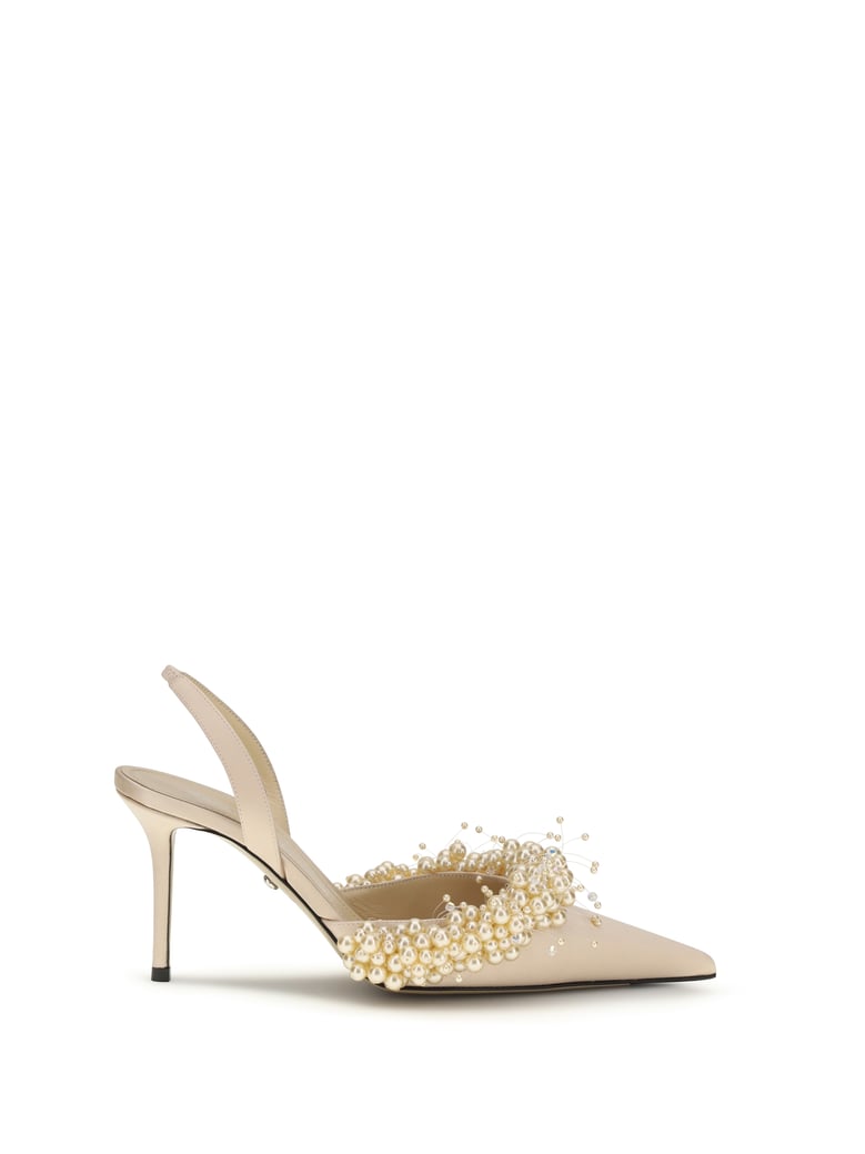 slingback pumps golden by Selfnex