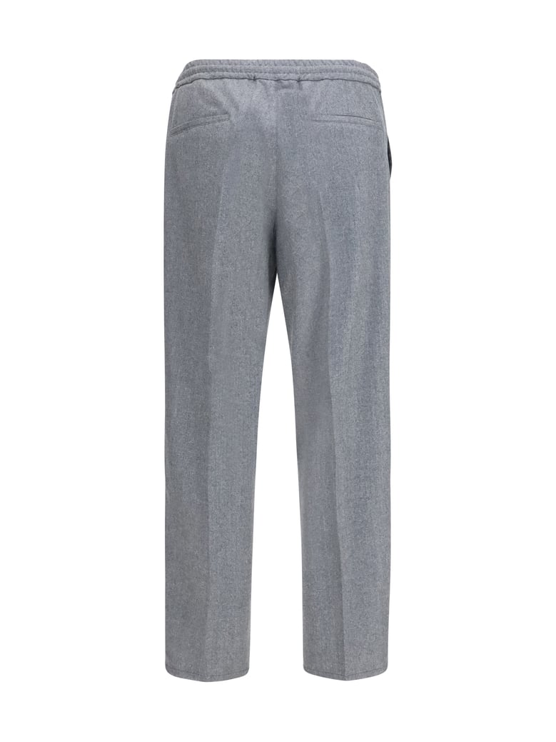 virgin wool trousers medium grey by Selfnex