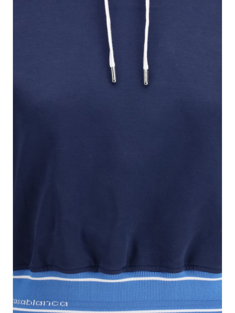 cropped hoodie navy by Selfnex