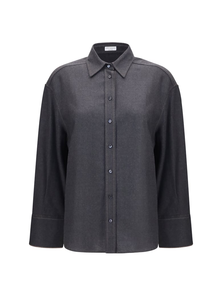shirt virgin wool anthracite by Selfnex