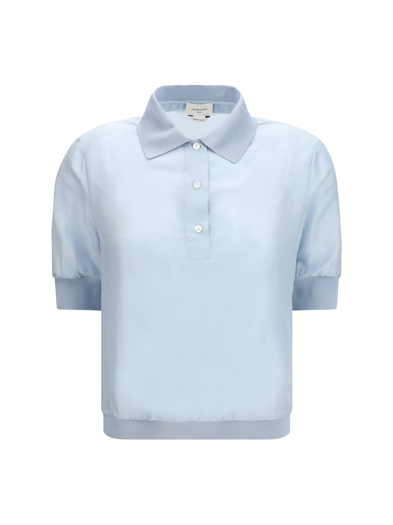 short-sleeve blouse azure by Selfnex