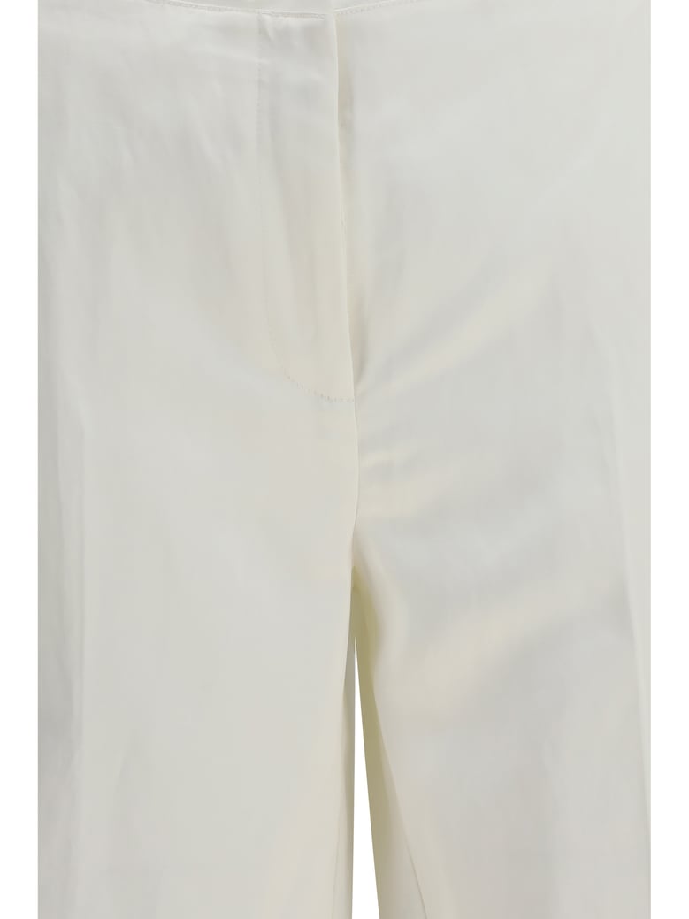 pants easy raw edge white by Selfnex