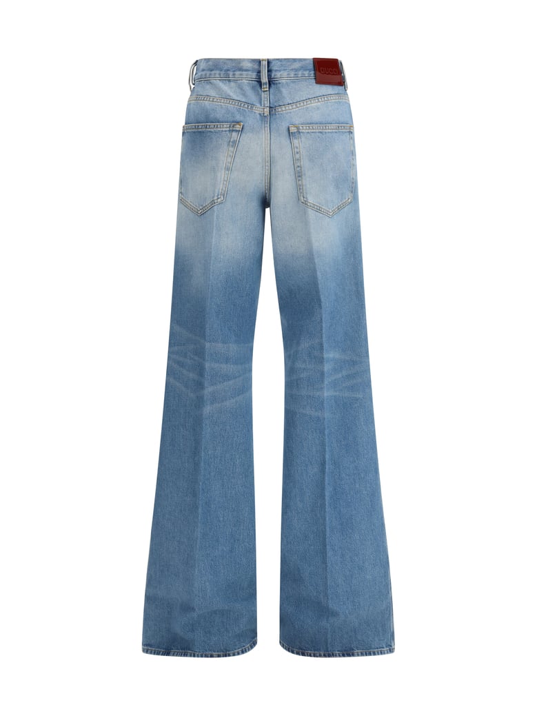 flare jeans blue denim by Selfnex