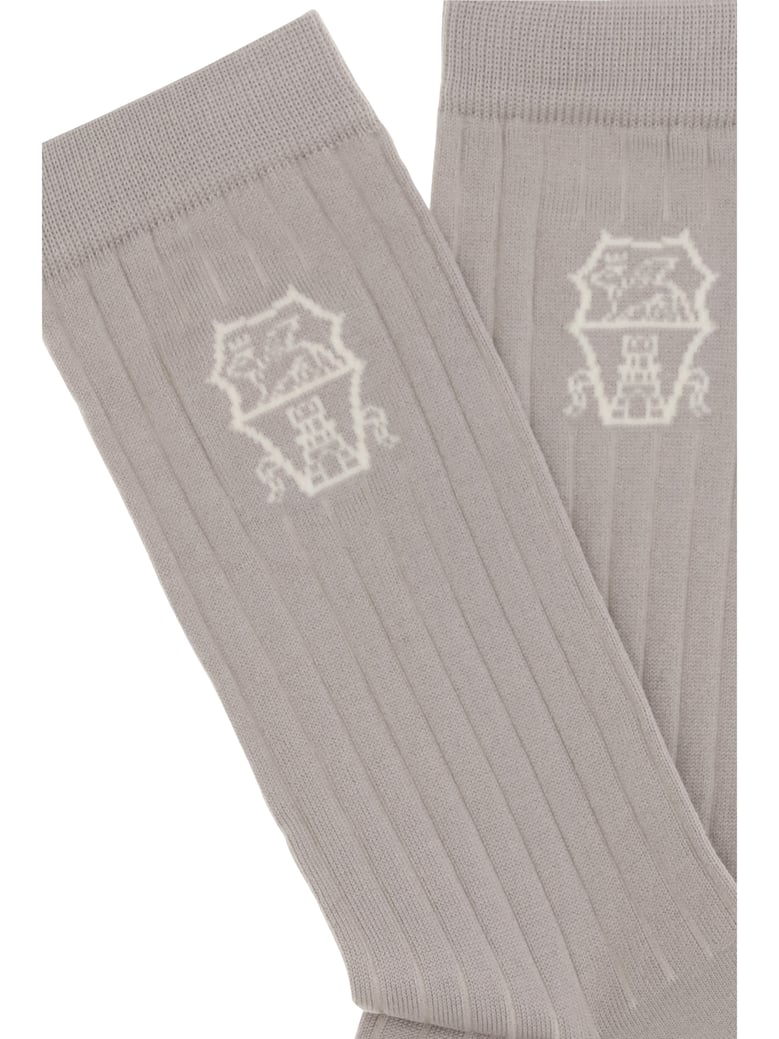 cotton socks brown freddo/panama by Selfnex