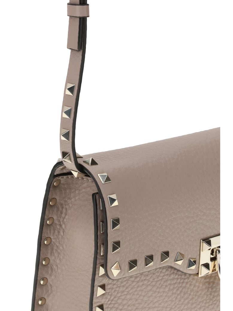 shoulder bag rockstud powder leather by Selfnex