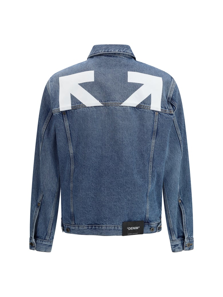 denim jacket half arrow light medium blue by Selfnex