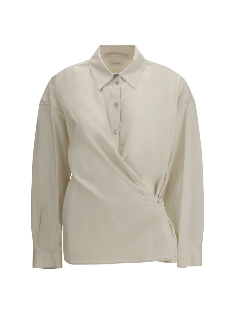 shirt cotton-blend light cream by Selfnex