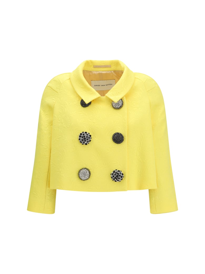 cropped jacket yellow by Selfnex