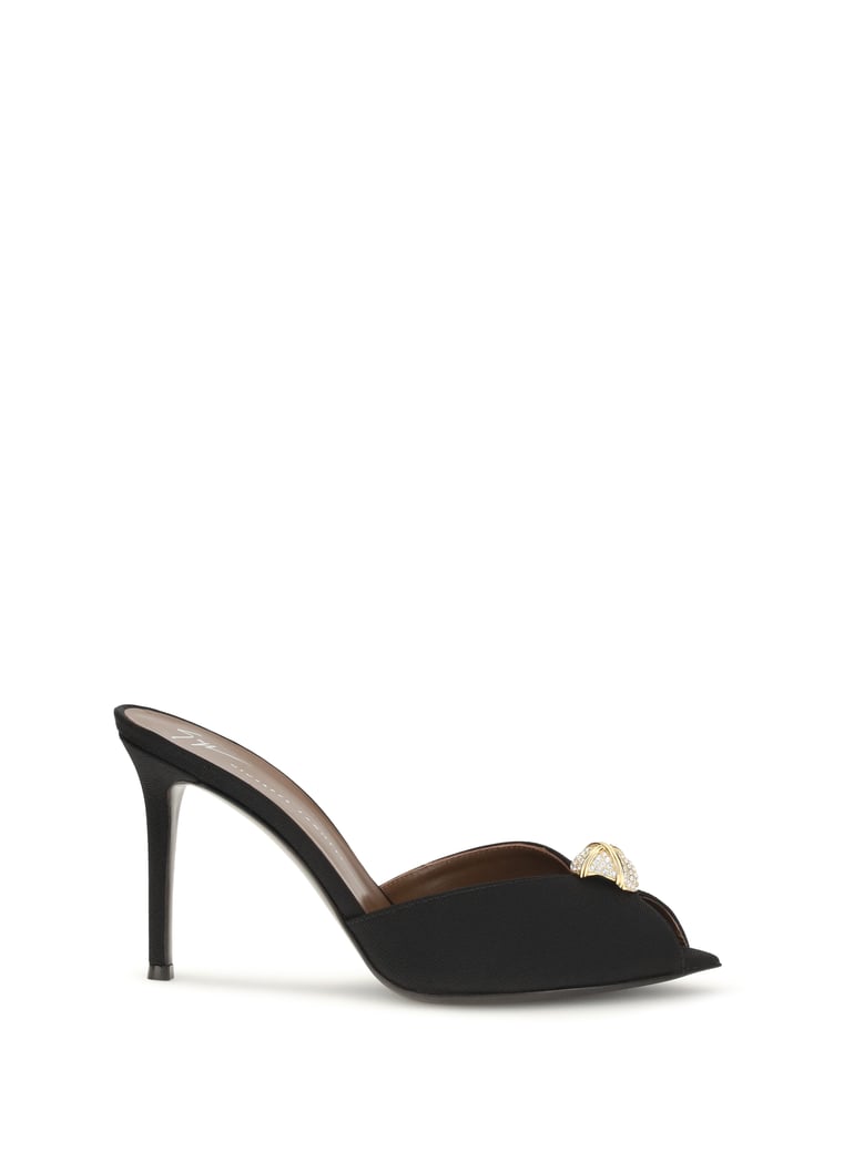 mule sandals intrigo black by Selfnex