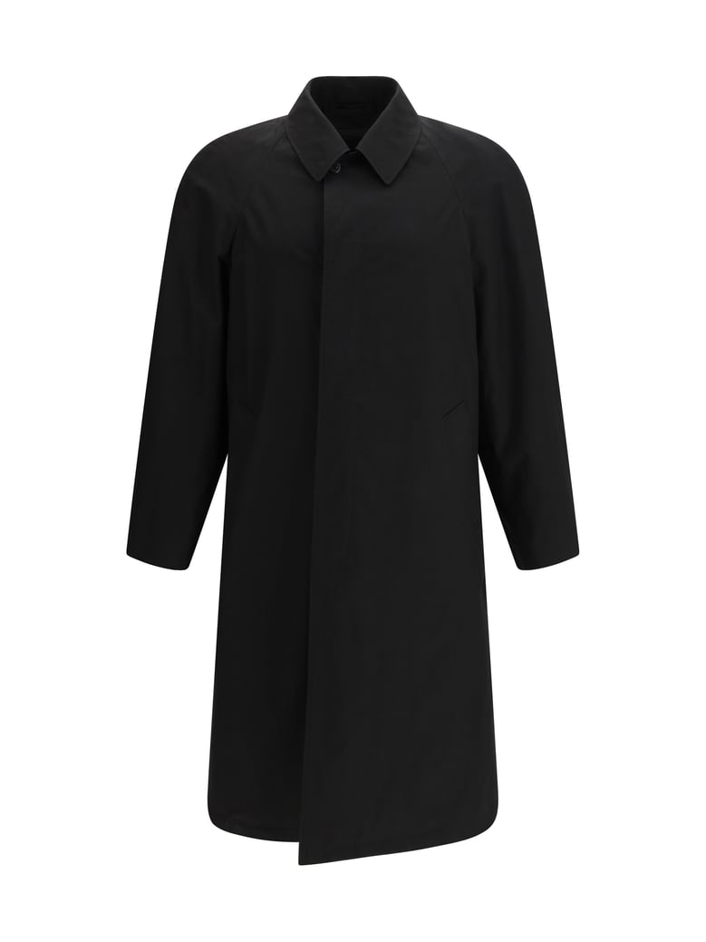 single-breasted coat black by Selfnex