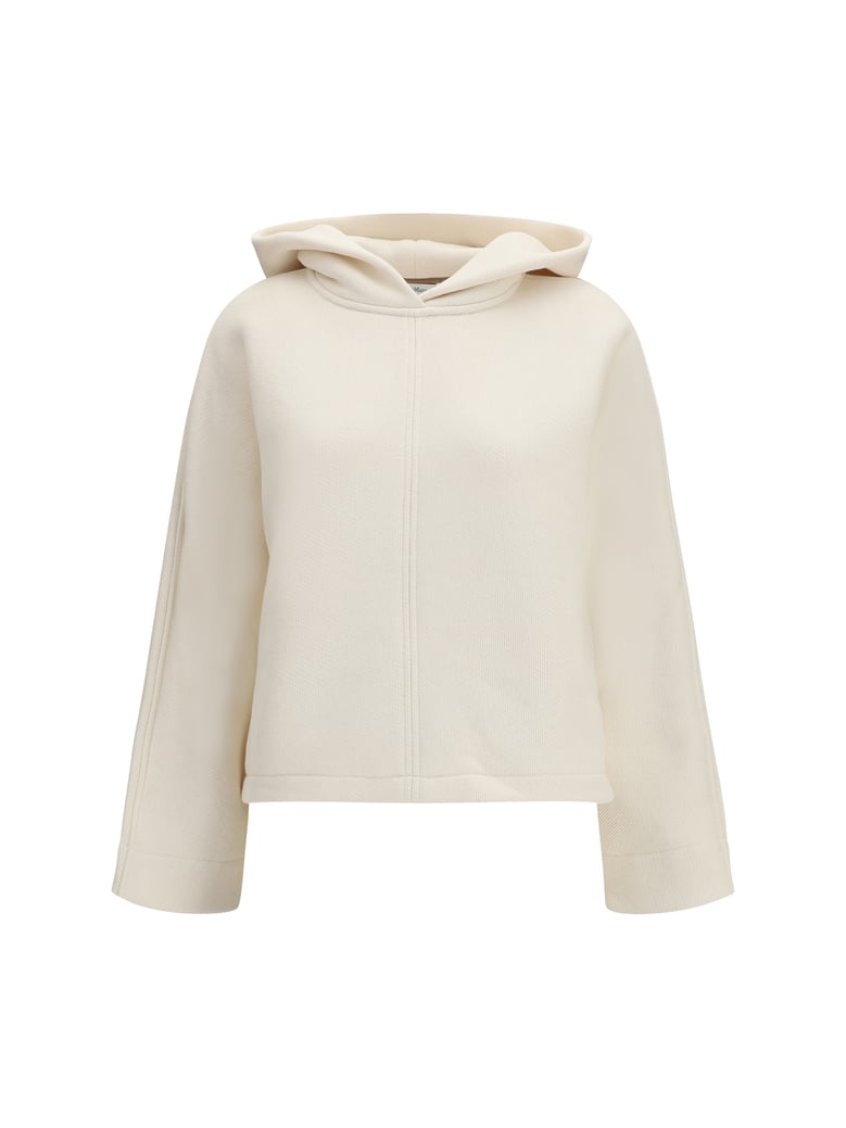 hooded sweatshirt ivory by Selfnex