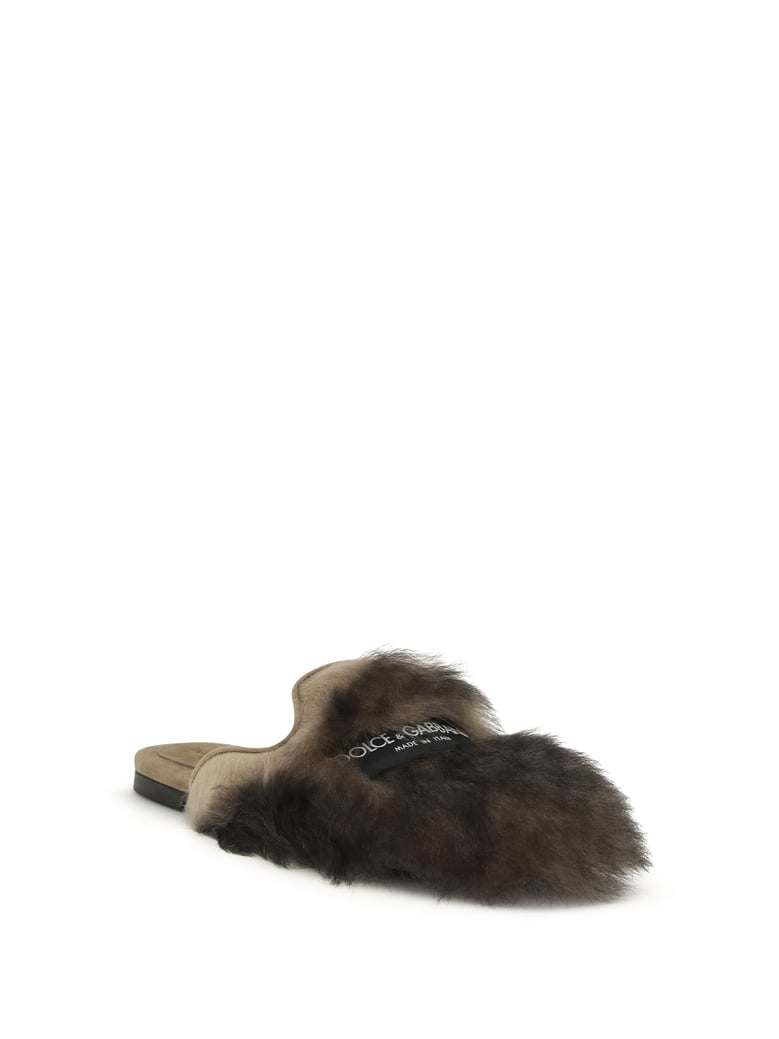 sheepskin mules mahogany by Selfnex
