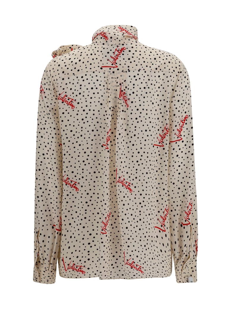 shirt bow-neck silk by Selfnex