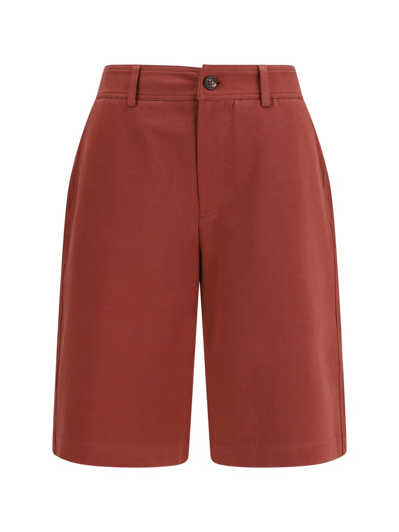 cotton bermuda shorts red pear by Selfnex