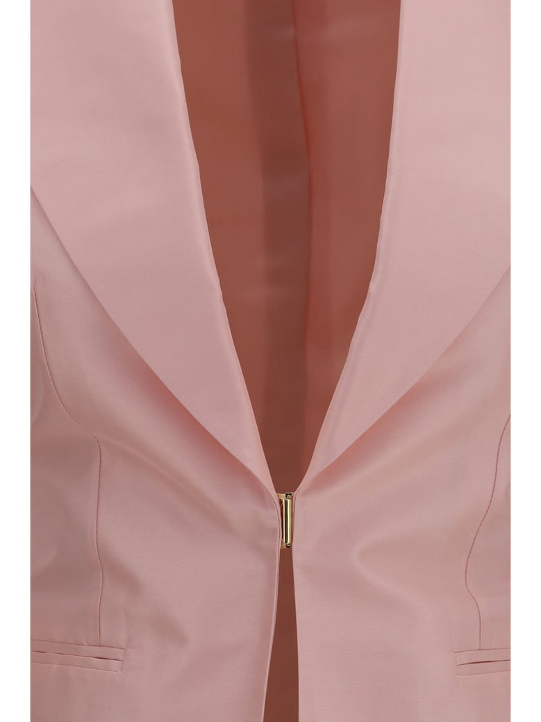 jacket silk faille hopeful pink by Selfnex