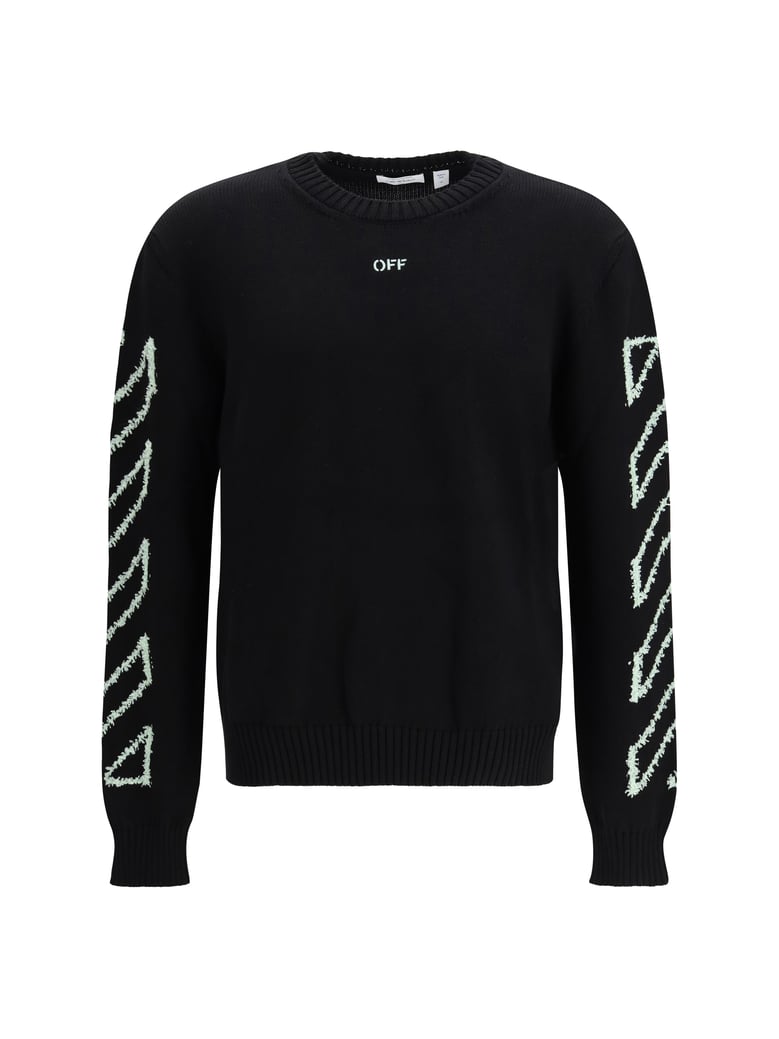 sweater diagonal arrow black by Selfnex