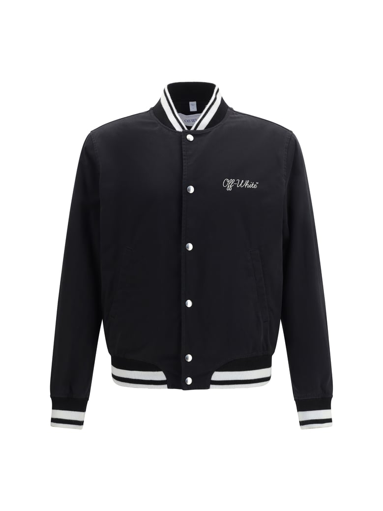 varsity jacket script cotgab black/white by Selfnex