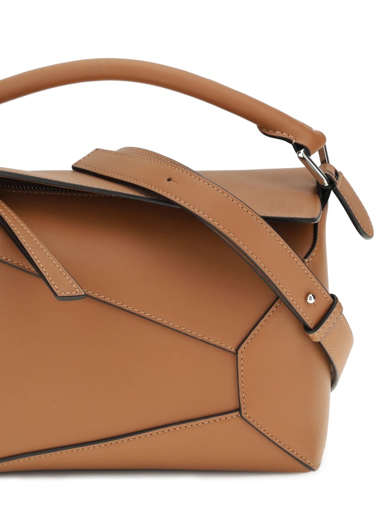handbag puzzle tan calf leather by Selfnex