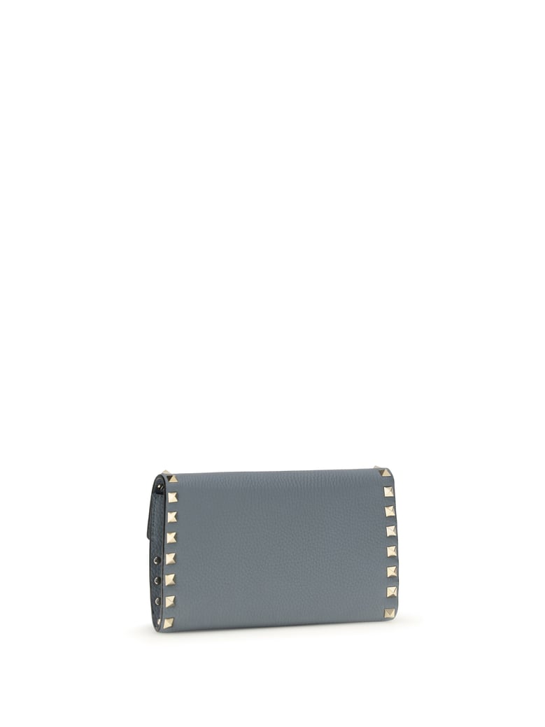chain wallet rockstud stone grey by Selfnex