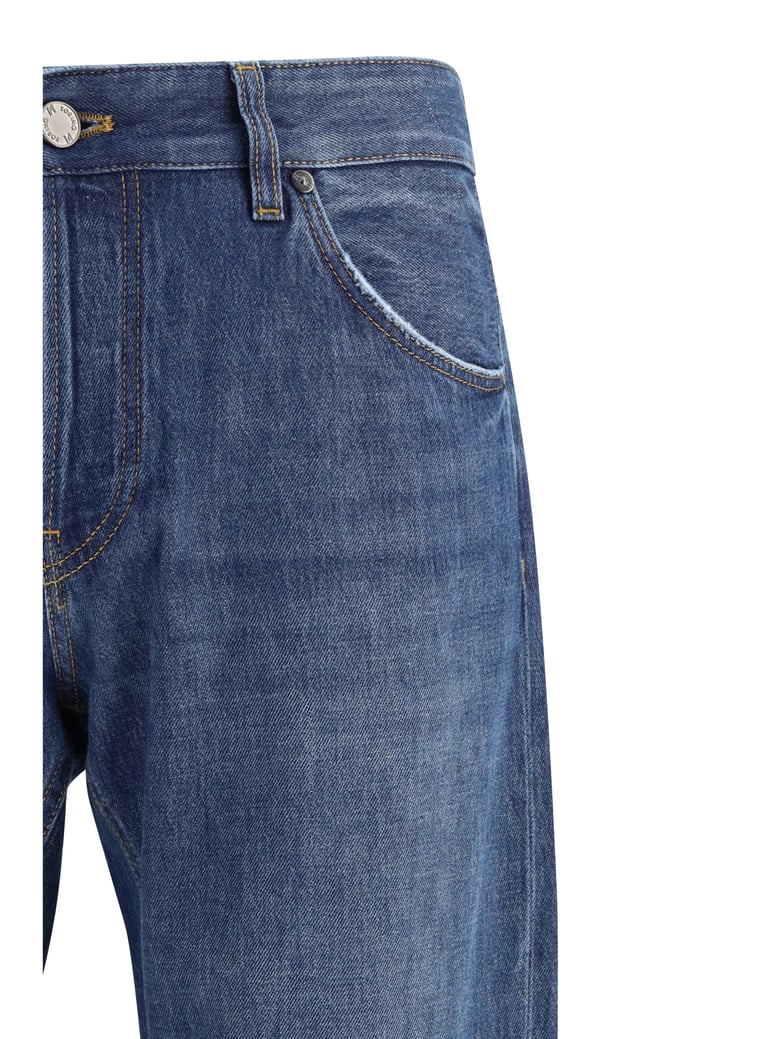 jeans carrot-fit cotton blue by Selfnex