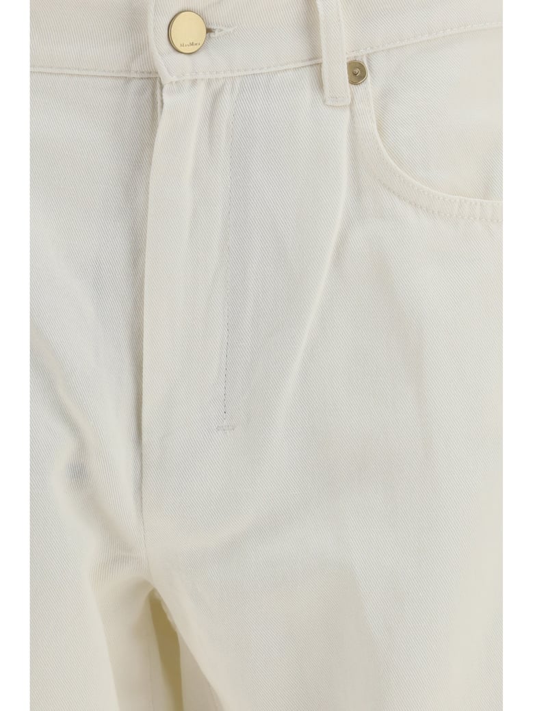 pants cotton-linen white by Selfnex