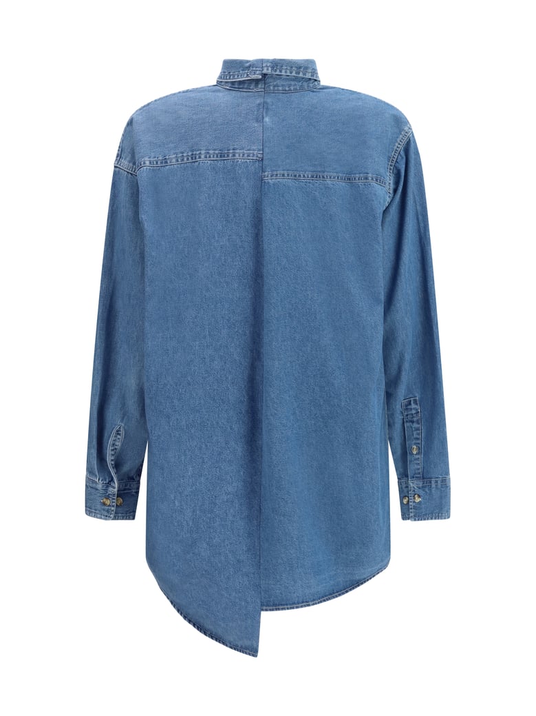 denim shirt mid blue by Selfnex