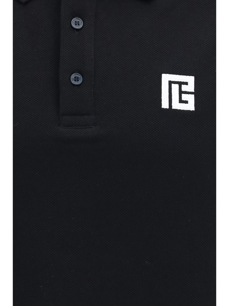 polo shirt pb embroidered black/white by Selfnex