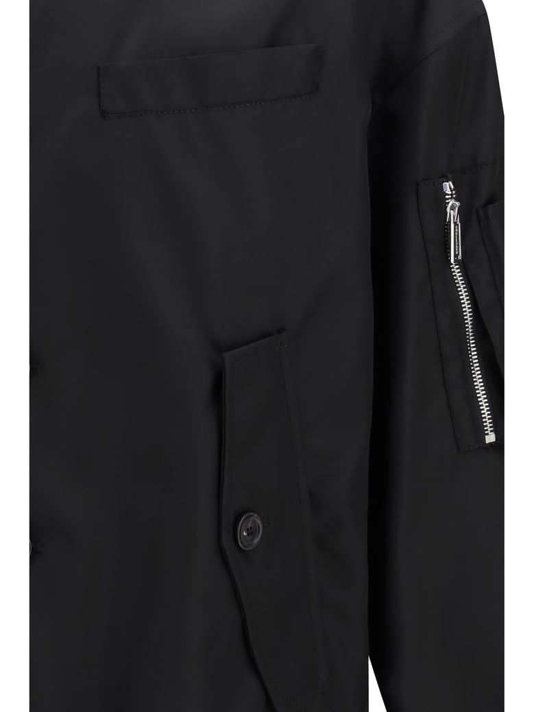 bomber jacket hybrid black by Selfnex
