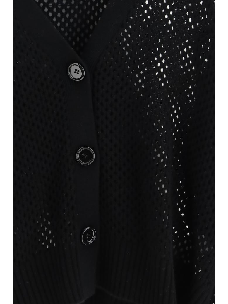 cardigan v-neck buttoned black by Selfnex