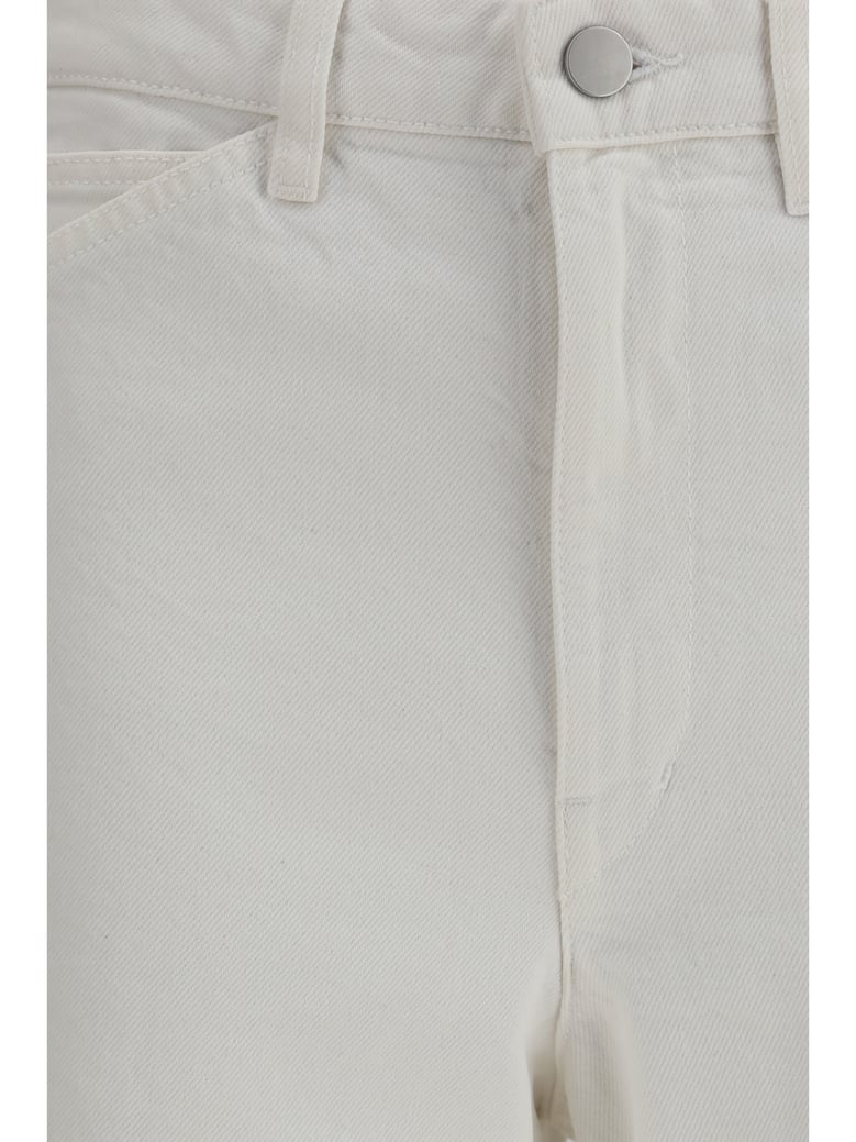 pants five-pocket cotton milk by Selfnex