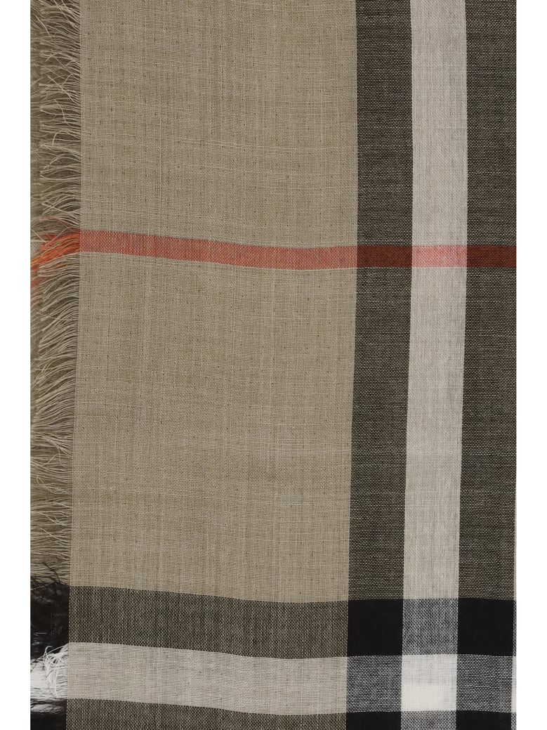 scarf reversible wool & silk sand/vole brown by Selfnex