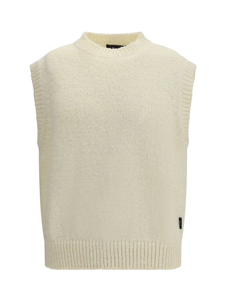 cotton vest white by Selfnex