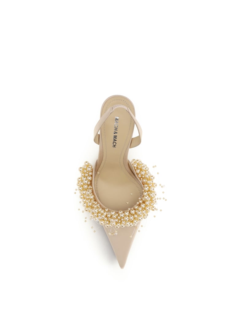 slingback pumps golden by Selfnex