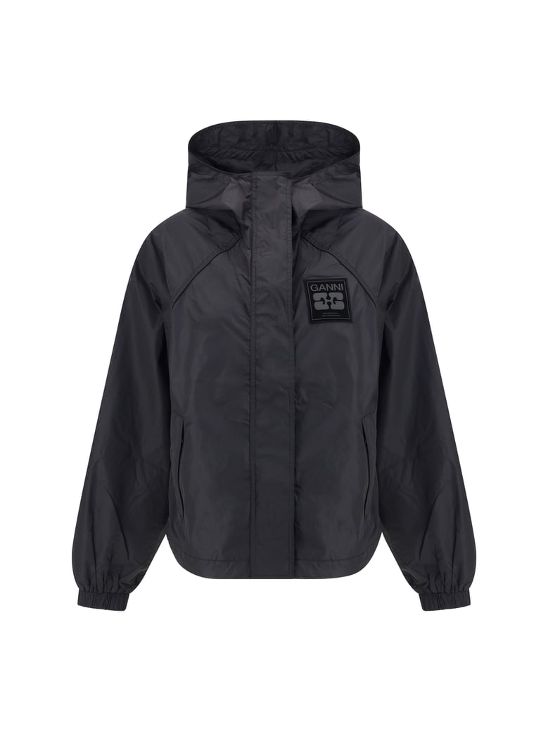 jacket recycled nylon black by Selfnex
