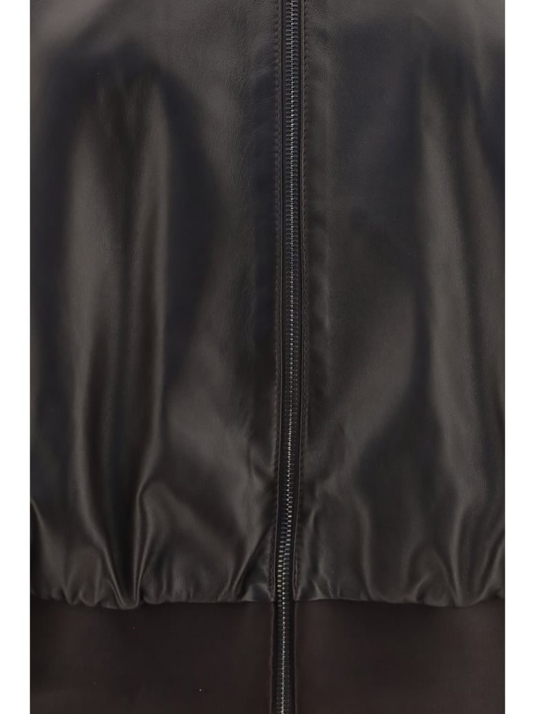 bomber jacket soft nappa dark chocolate by Selfnex