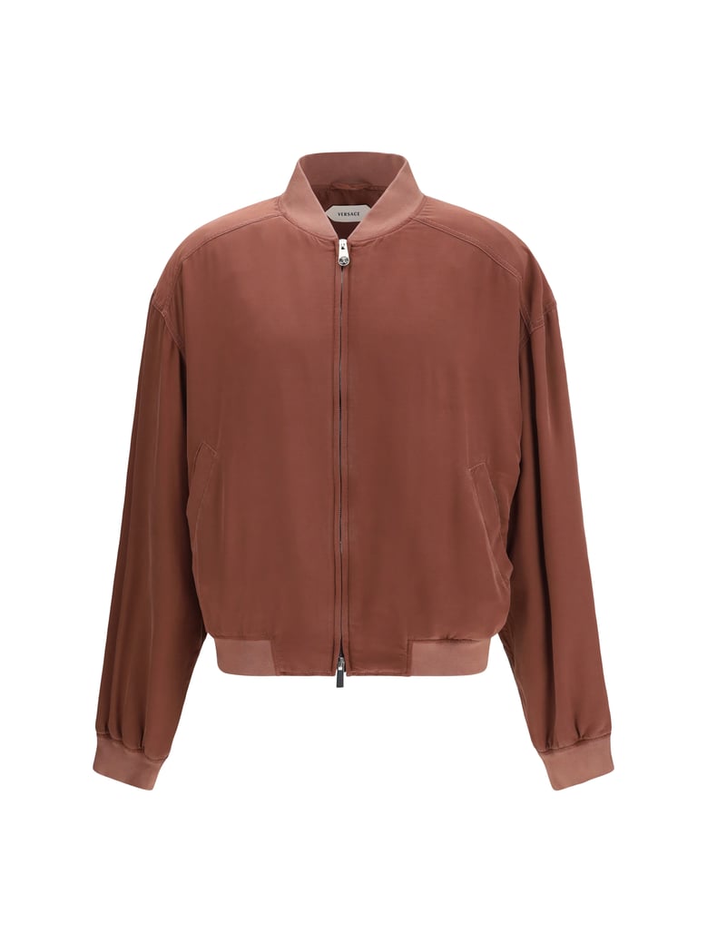 jacket overdyed silk light aubergine by Selfnex
