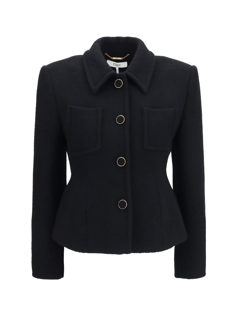 blazer cropped single-breasted black by Selfnex